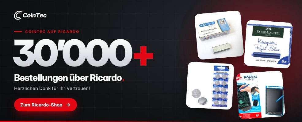 CoinTec auf Ricardo: über 30'000 Bestellungen