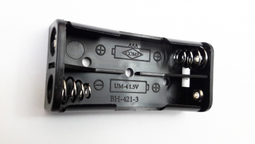 Batteriehalter für 2x AAA, Lötfahnen