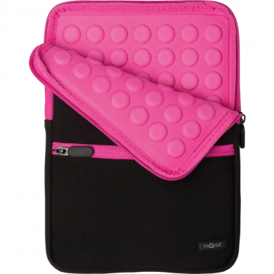 Sleeve Go f. Tablet-PC, schwarz rosa