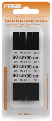 Sport-Schnürsenkel, flach, 900 mm, schwarz