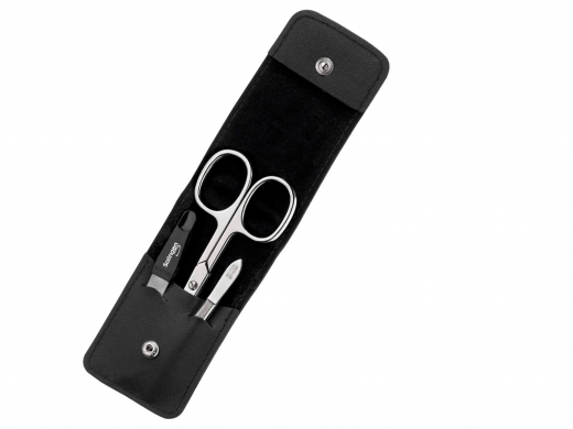 Manikür-Set im Echtleder-Etui, 3-teilig