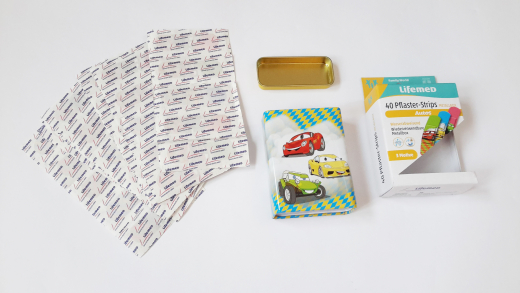 Pflaster-Set, Kinder, 40 Stück, Autos