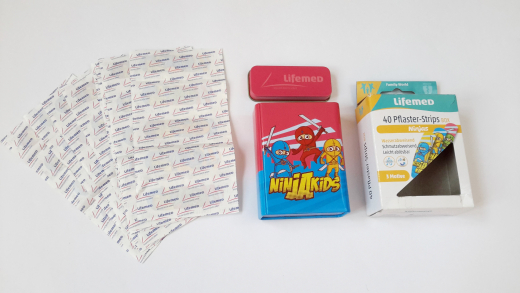Pflaster-Set, Kinder, 40 Stück, Ninjas