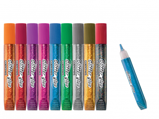 Glitzerkleber COLORPEPS 9 Stück je 10ml