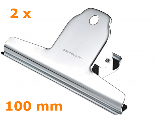 Briefklemmer spring clip Metall, 100 mm