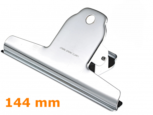 Briefklemmer spring clip Metall, 144 mm