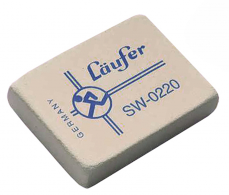 Radierer aus Naturkautschuk, SW weich