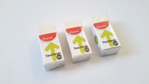 Radiergummi, 3er-Set, Maped Technic 300