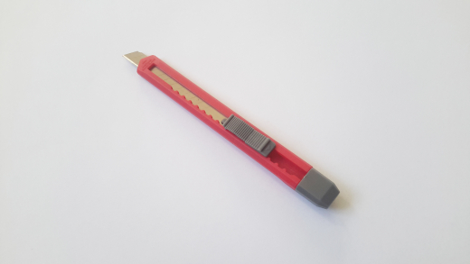 Papeterie Cutter, 9 mm Klinge, rot