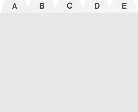 Karteiregister A-Z, 24-teilig, A7, weiss