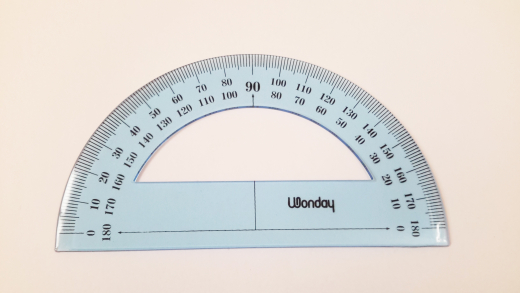 Halb-Winkelmesser 180 ° 120 mm bruchfest