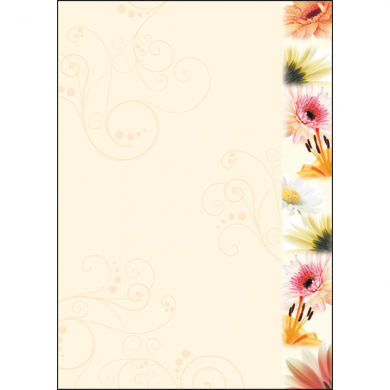 Design-Papier, A4, 90 g, Flowerstyle, 50x