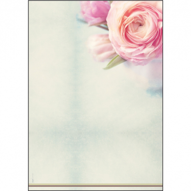 Design-Papier, A4, 90 g, Rose Garden, 50x
