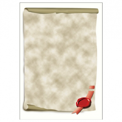Design-Papier, A4, 185 g, Urkundenrolle, 12x