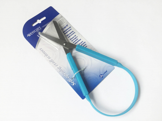 Bastelschere, rund, 212 mm, blau