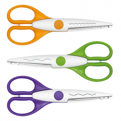 Konturenscheren-Set, 3er Set, farbig