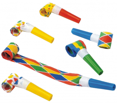Luftrüssel, Rollpfefen, Partyrüssel, 6er
