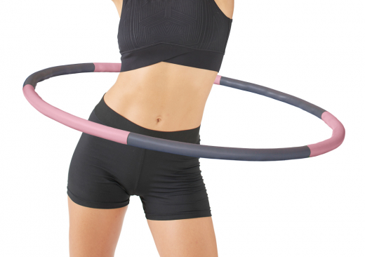 Fitness-Hoop, 900 mm, grau/rosa