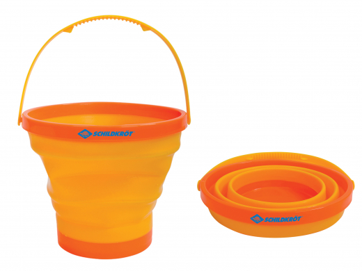 Strand- und Spieleimer, faltbar, orange