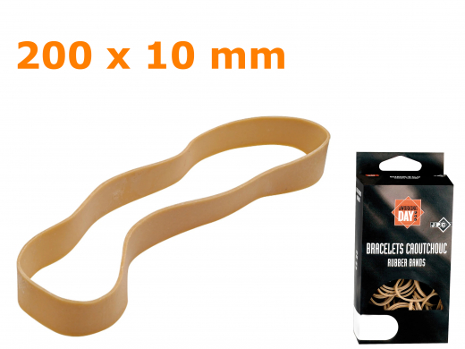 Gummibänder, natur, 200 x 10 mm, 100 g