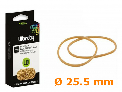 Gummiringe, natur, 25.5 mm, 100 g
