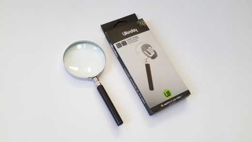 Lupe, Leselupe mit Griff, 75 mm