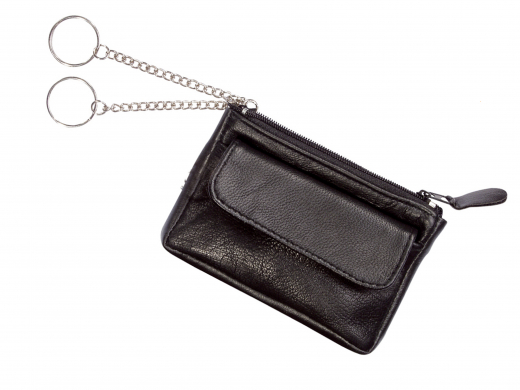 Schlüssel-Etui, aus Nappa-Leder, schwarz