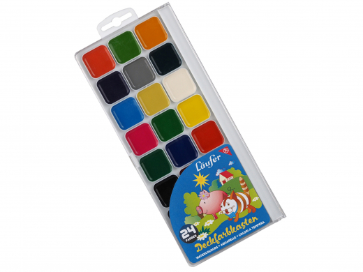 Wasserfarben, 24 Farben, Marke Läufer