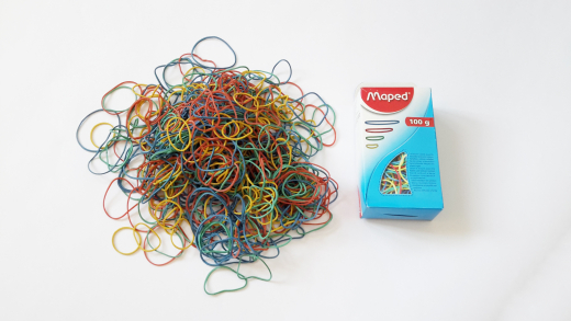 Gummiringe, 100 g, 4 Grössen/Farben