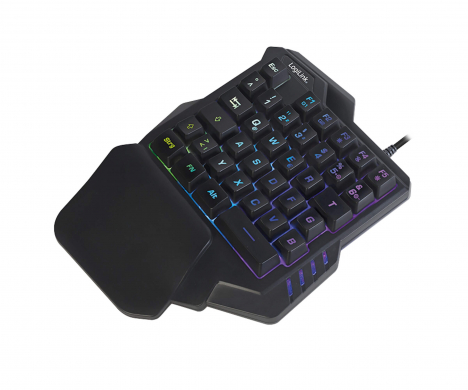 Einhand-Gaming-Tastatur mit LED
