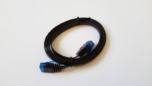 Netzwerk Kabel, 1 m, schwarz