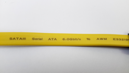 SATA II Kabel, 10 cm, gelb