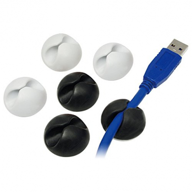 Kabel-Clips, 6 Stück, selbstklebend