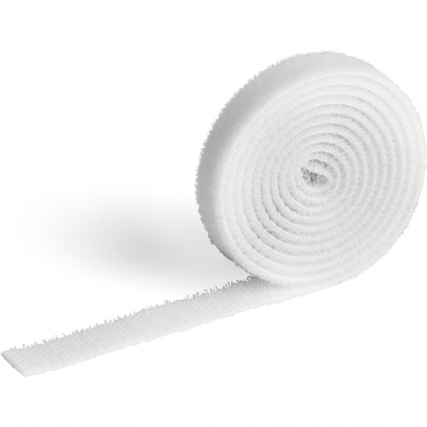 Klett-Kabelbinder, 10 mm x 1 m, weiss