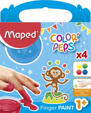 Fingerfarbe, 4er Etui, Kinder ab 1 Jahr