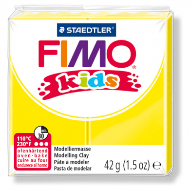 FIMO Modelliermasse, kids, gelb, 42g