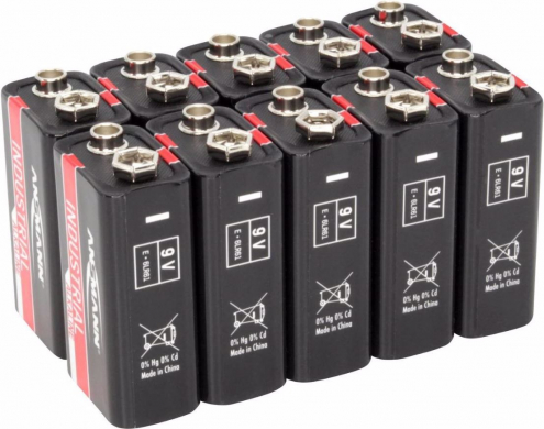 Batterie 9V 10x, Alkaline, Ansmann