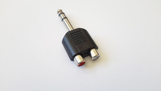 Adapter 6,3 mm Klinke Stereo -> 2x Cinch