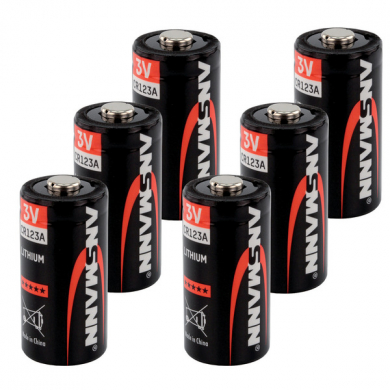Batterie Lithium CR123A 6x, Ansmann