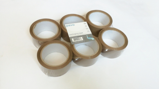 Klebeband Paketband 6er-Pack braun