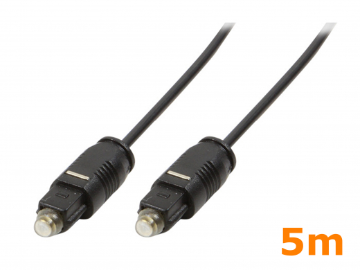 Audiokabel, optisch, Toslink, 5 m