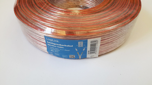 Lautsprecherkabel 50 m, 2x 1.5 mm2