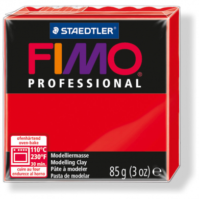 FIMO PROFESSIONAL, echtrot, 85 g