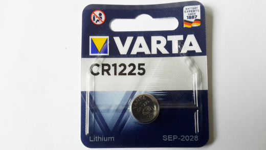 Knopfzelle CR1225, Lithium, Varta