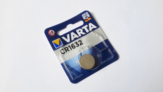 Knopfzelle CR1632, Lithium, Varta