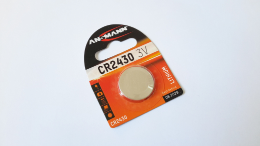 Knopfzelle CR2430, Lithium, Ansmann