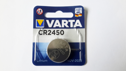 Knopfzelle CR2450, Lithium, Varta