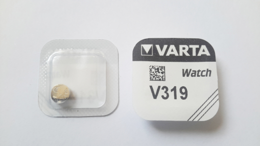 Knopfzelle V319/SR64, Silber-Oxid, Varta