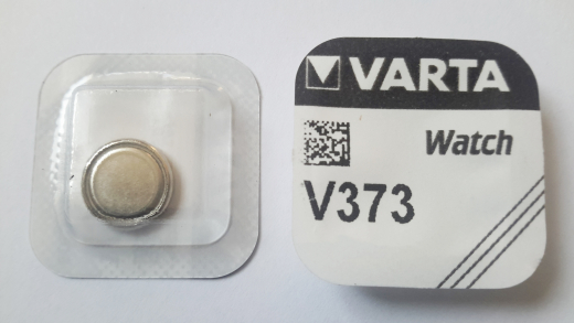 Knopfzelle V373/SR68, Silber-Oxid, Varta