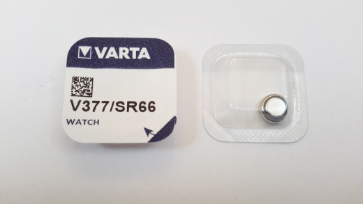 Knopfzelle V377/SR66, Silber-Oxid, Varta